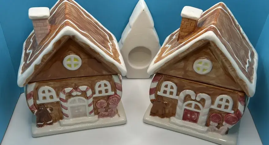Decorated Gingerbread Houses