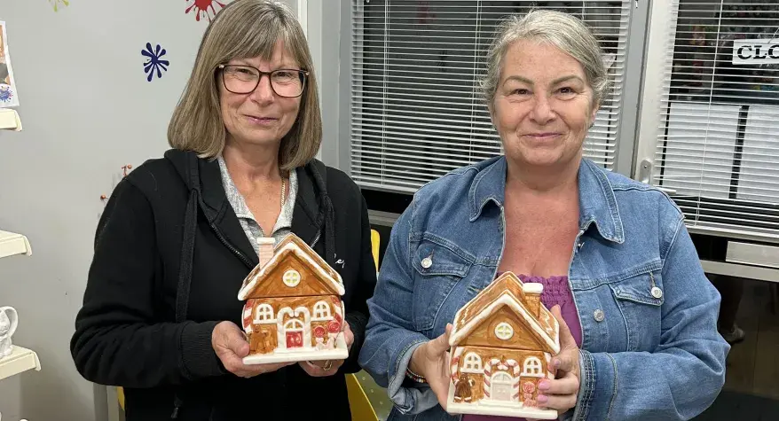 Decorated Gingerbread Houses